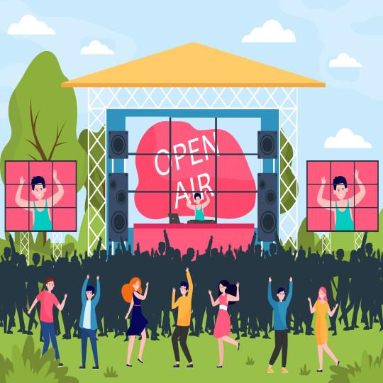 Outdoor Concert Stage Background LED Display - R5-Plus