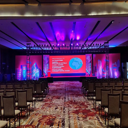 B LED case from an annual gathering of a company, Mumbai, India