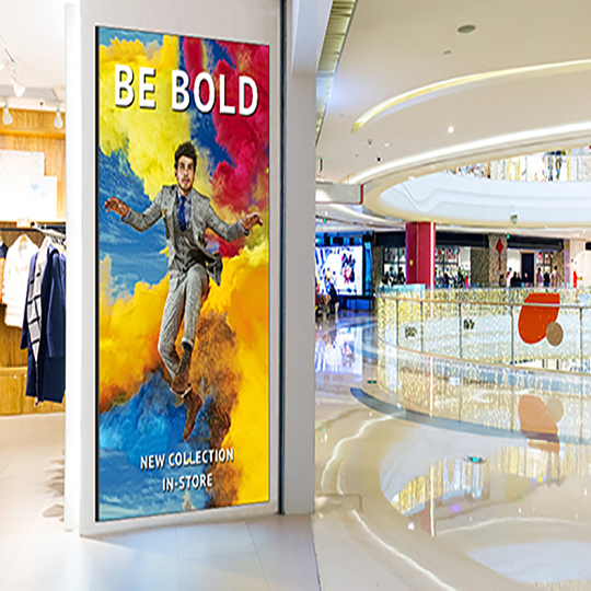FS LED case in clothing store, Hong Kong, China