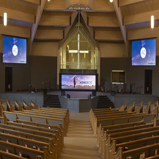 FS LED case in church, Turin, I