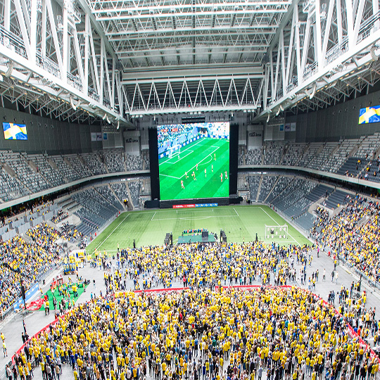 R5 Plus LED Display Case in Stockholm Stadium Success 1