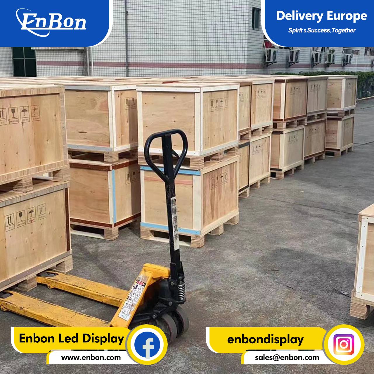 Enbon exports LED screen display to Europe, we are responsible for products and customers |Enbon Comp
