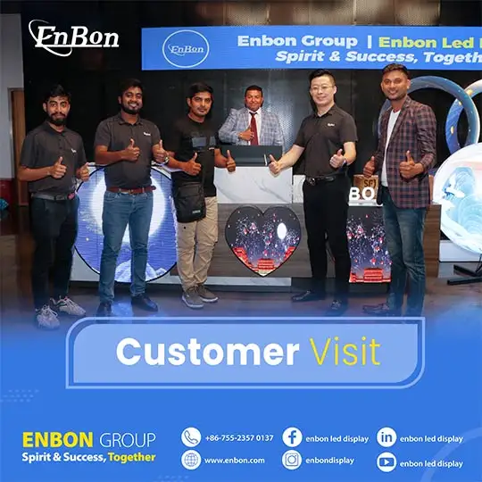 Indian customers visited Enbon's corporate headquarters and were warmly received by the company's emp
