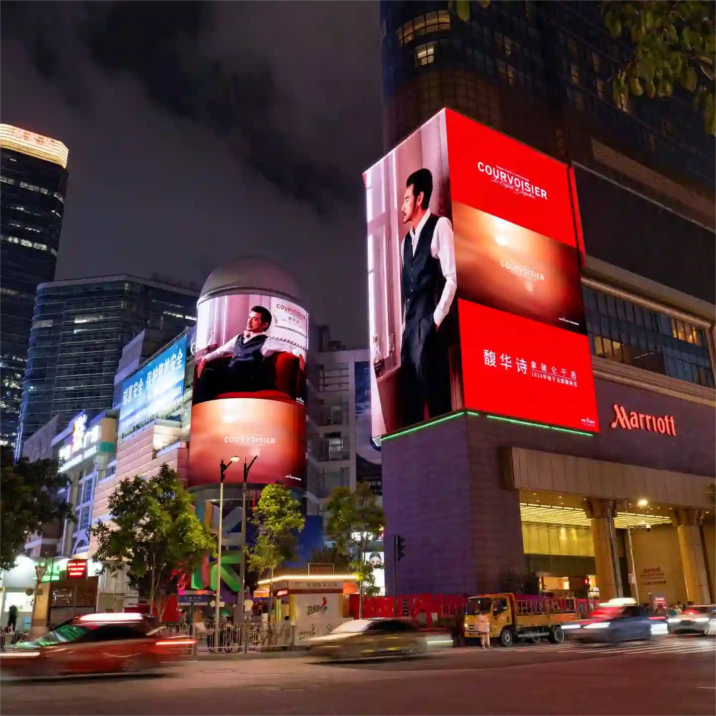 Enbon Solution for fixed LED display screens in outdoor buildings