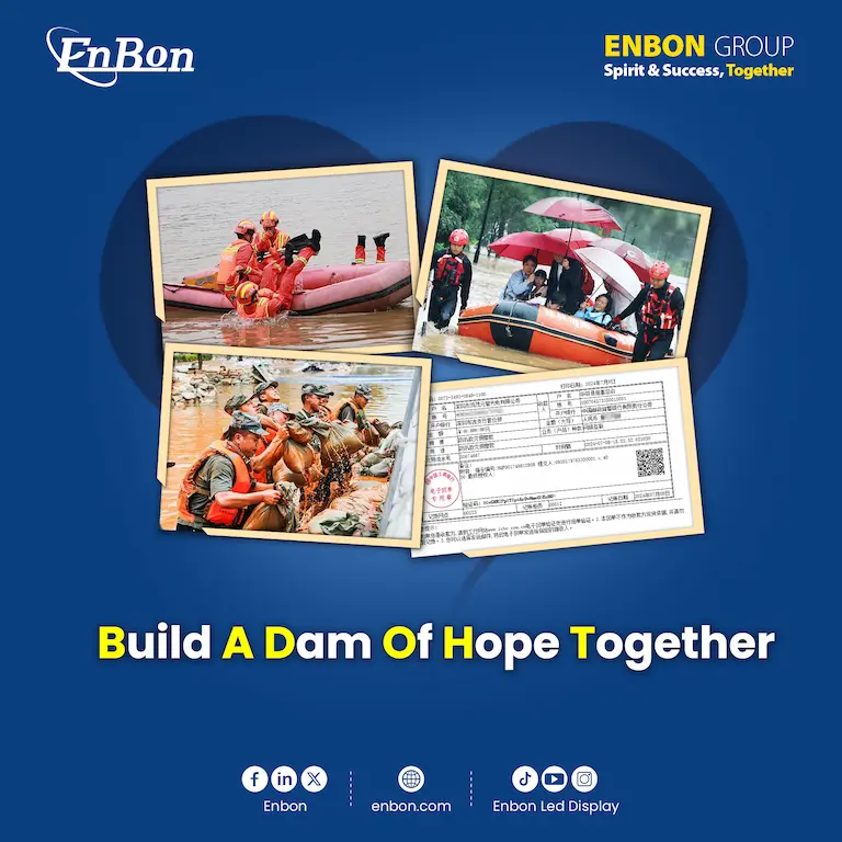 Enbon builds a dam of hope with disaster victims