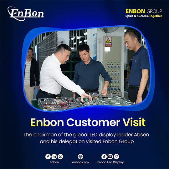 खुली विनिमय के माध्यम से उद्योग सहयोग को सशक्त बनाना: Absen प्रतिनिधिमंडल ने Enbon का दौरा किया