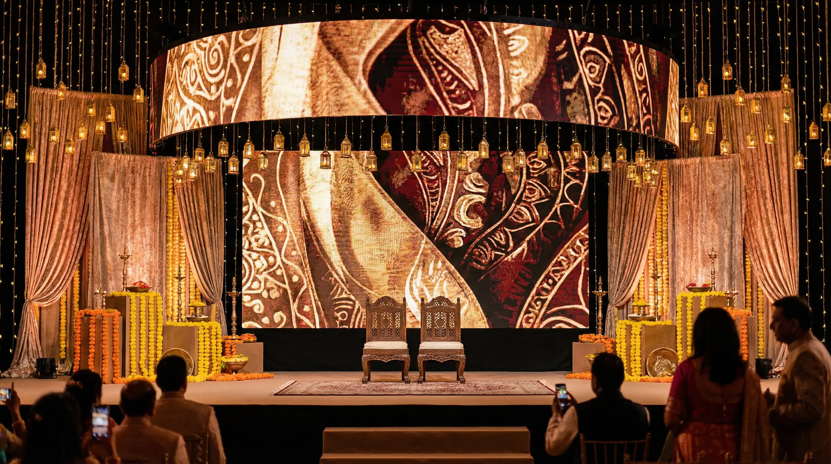 B Pro Series LED Display - Wedding and Event applications with elegant visuals