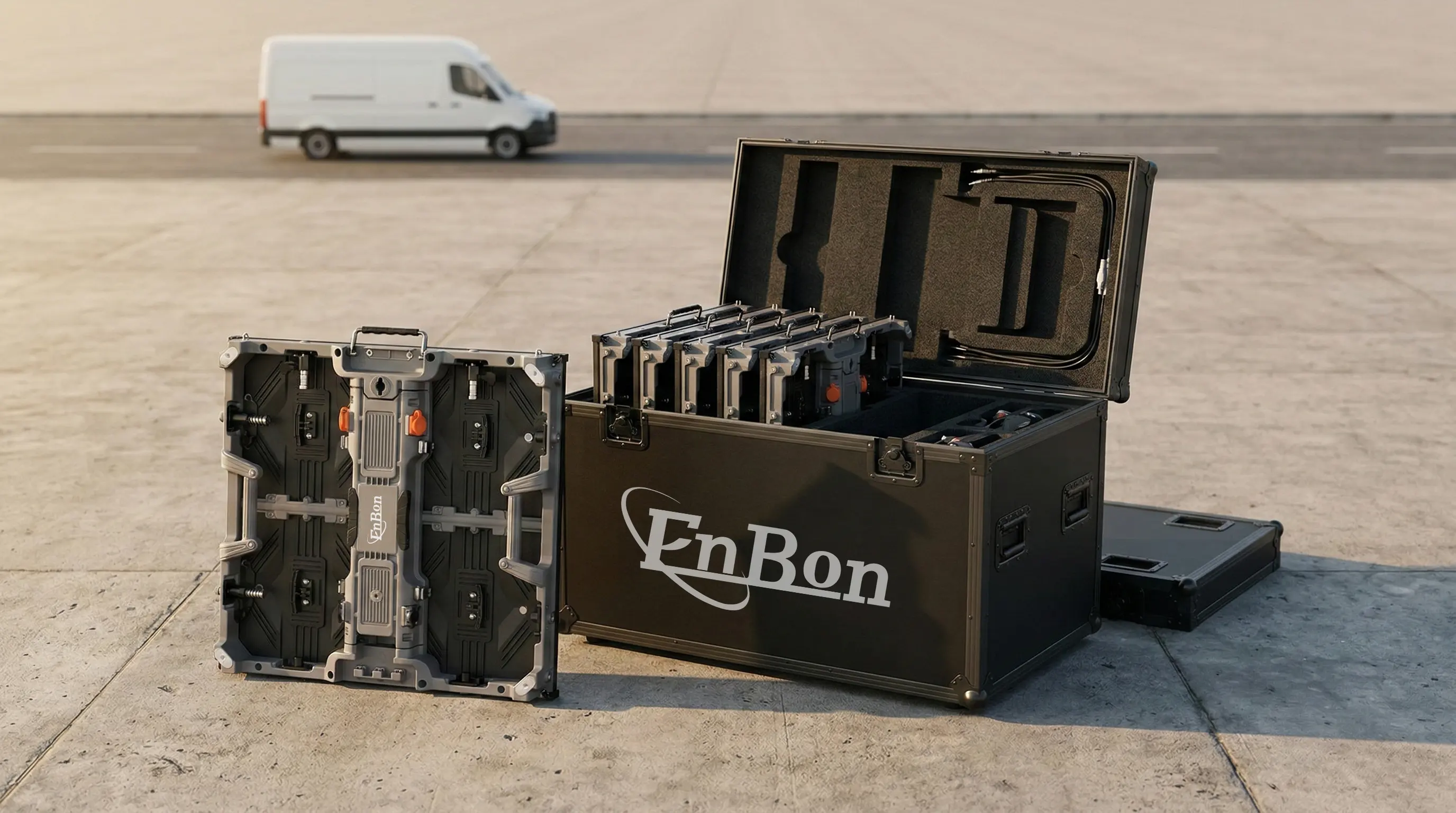 B Pro Series - 6 in 1 flight case for space saving and reduced transport cost