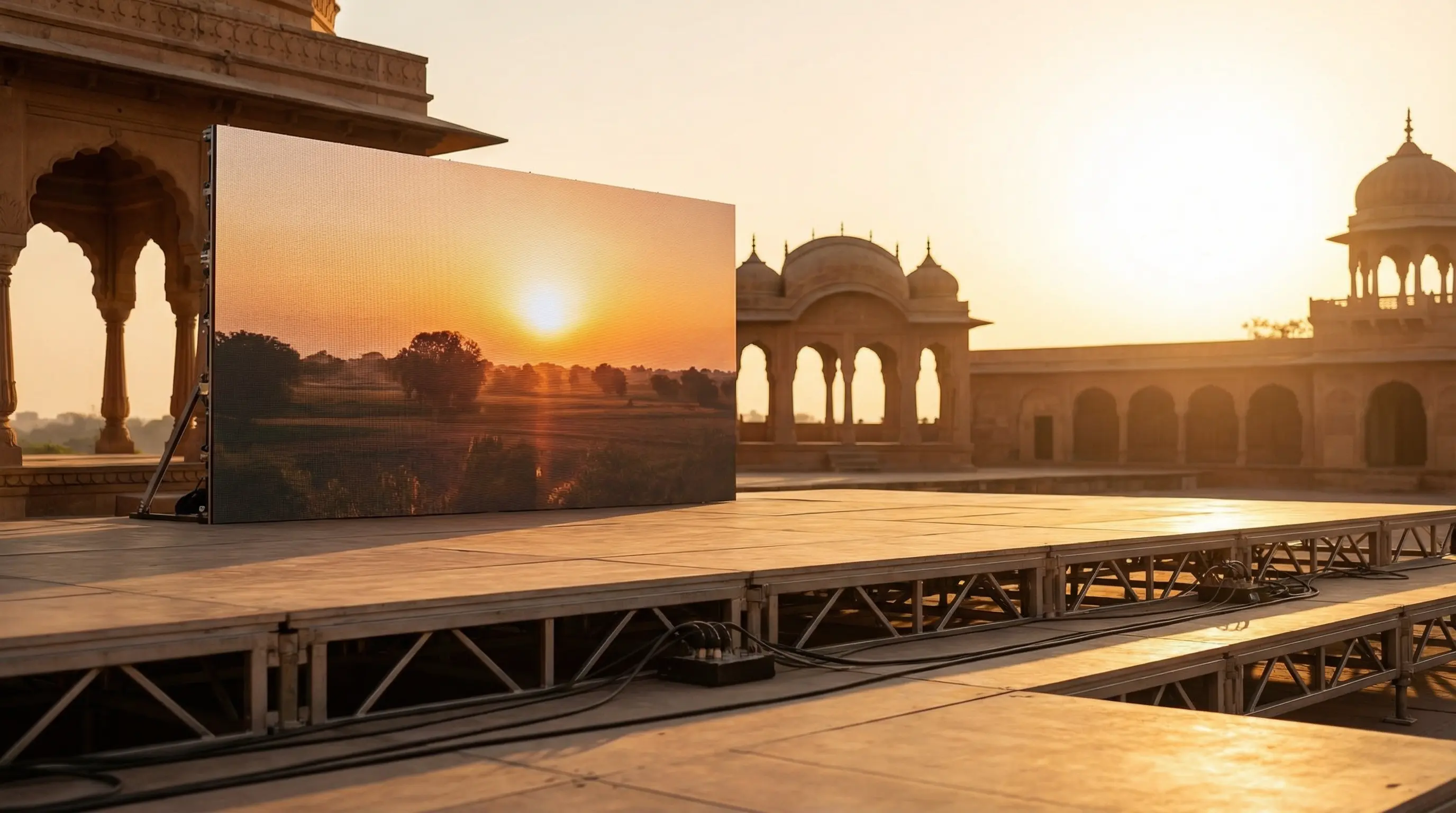 B Pro Series LED Display - Designed for India's rental market with flexibility and reliability for weddings and outdoor shows