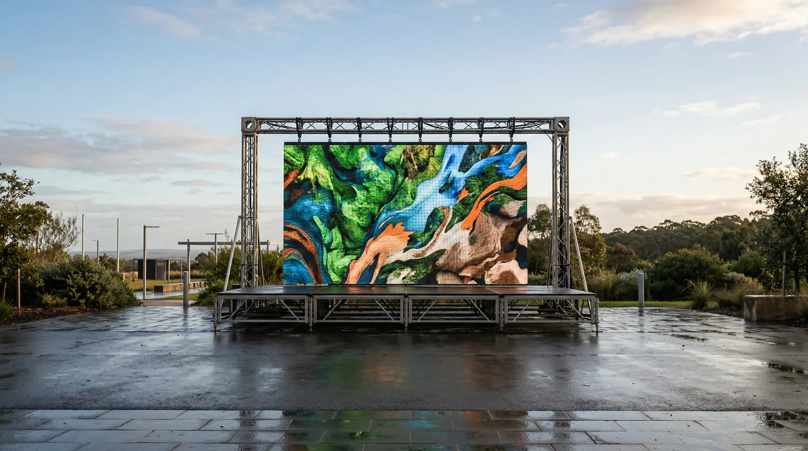 B Pro Series LED Display - Ready for the outdoors with IP65 protection for demanding rental use
