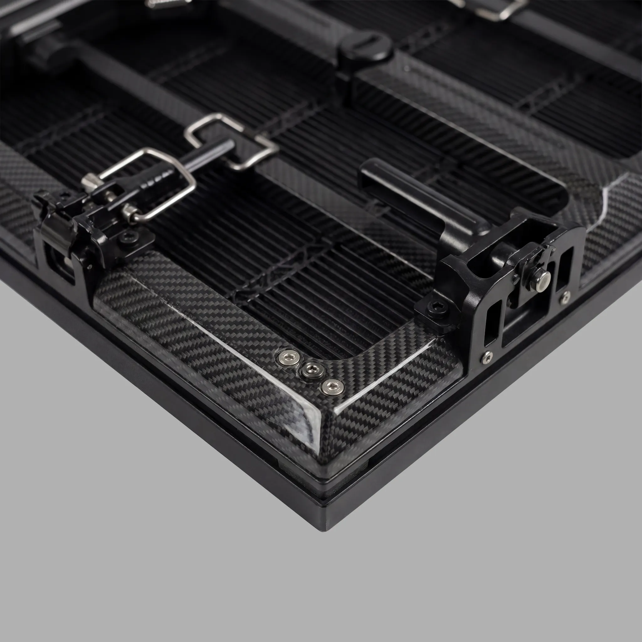 Carbon Fiber LED Series - Anti-drop safety design with additional protection cables for enhanced security