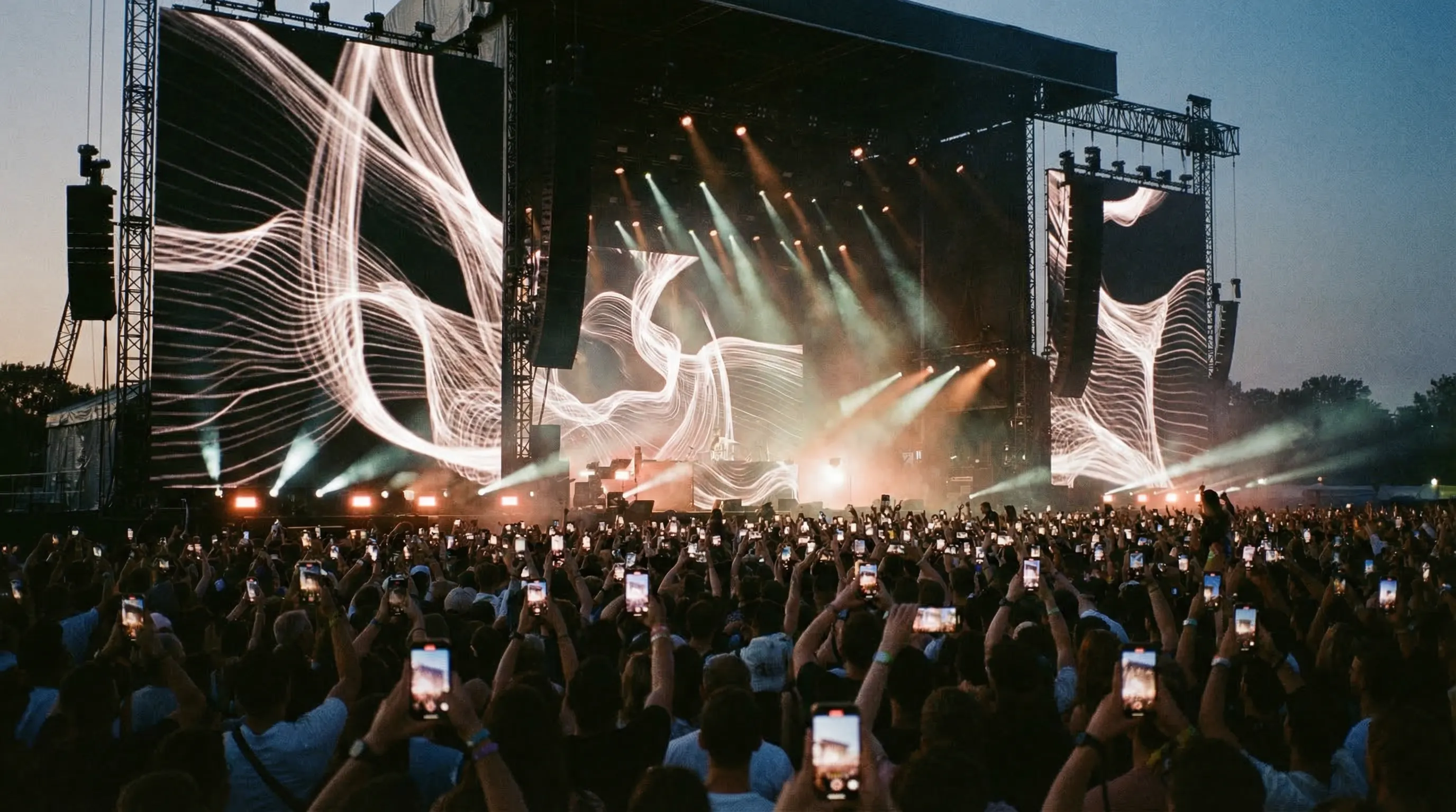 Carbon Fiber LED Series - Live concert and music festival stage application