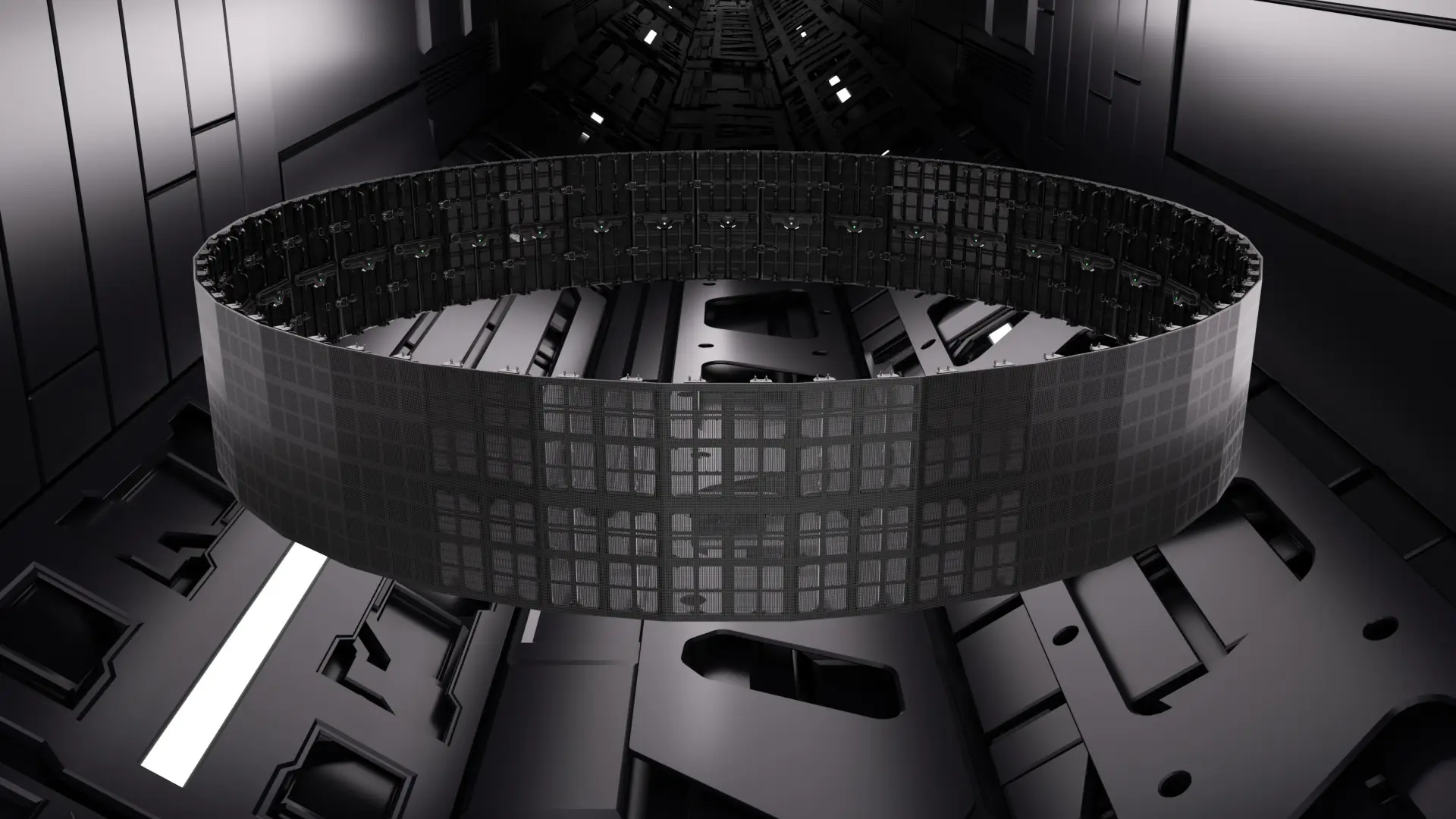 Carbon Fiber LED Series - Multiple splicing angles including circular and right-angled shapes for creative installations