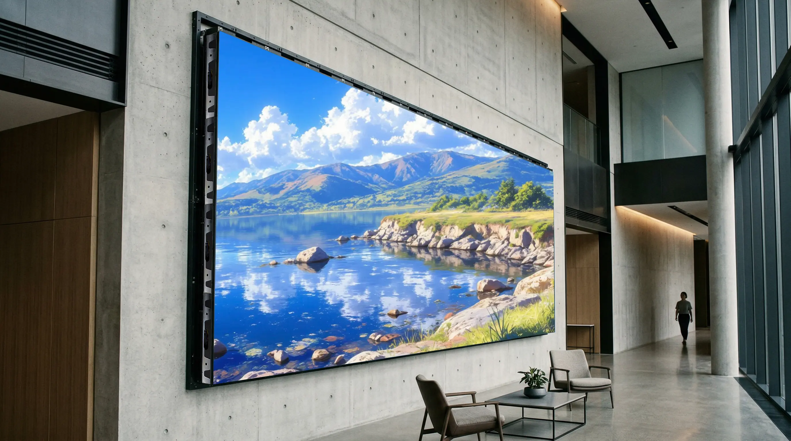 Enbon E Series indoor LED display with clear and consistent visual performance
