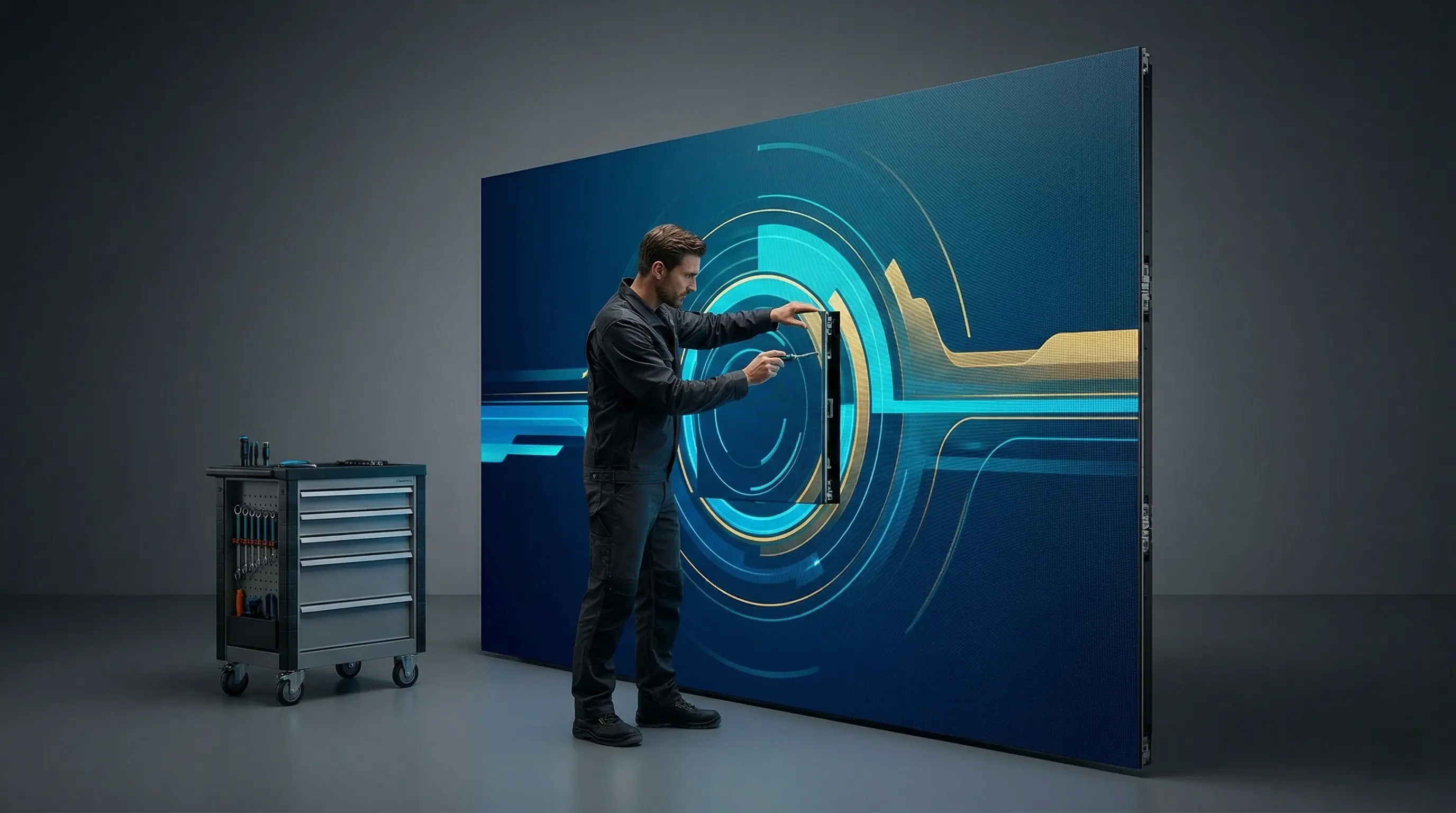 Enbon E Series lightweight LED cabinet for faster installation and easier setup