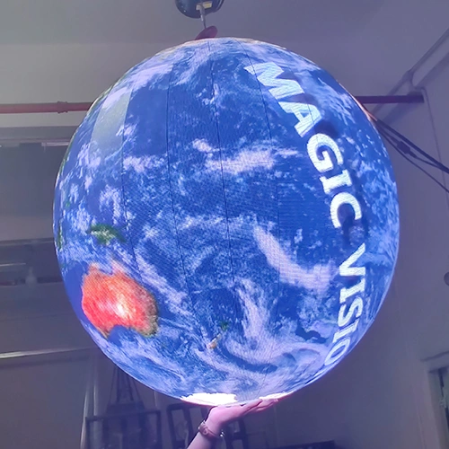The characteristics of spherical LED display module