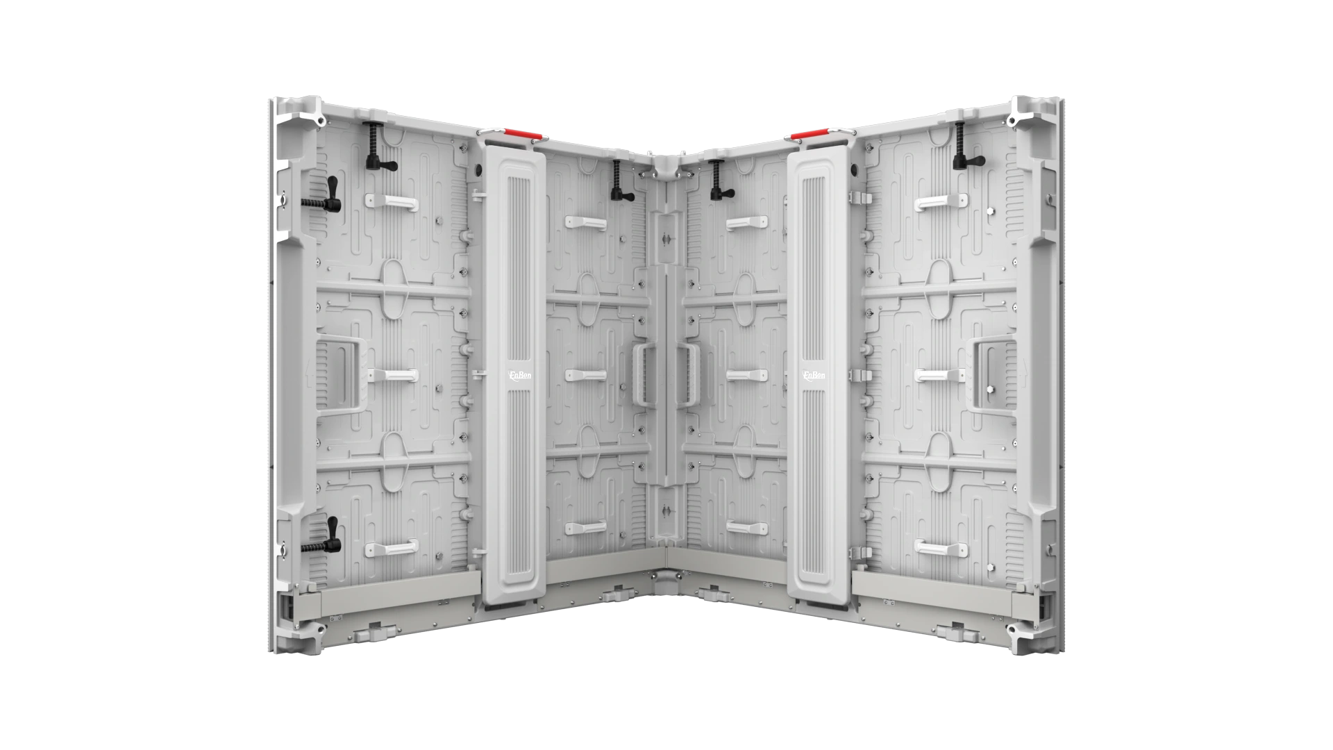 FC Pro Series - Flexible cabinet alignment supporting straight walls, curves and 90 degree corners for architectural layouts