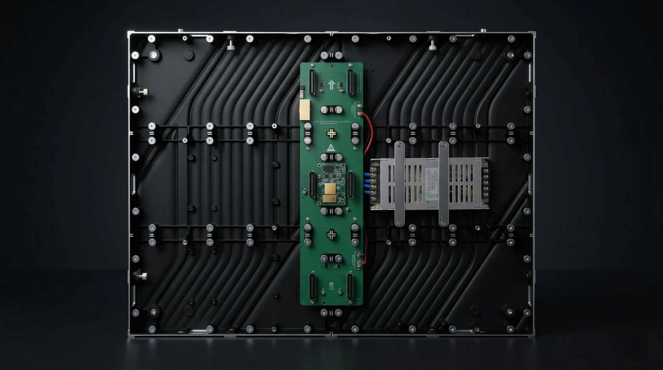 FS Plus LED cabinet internal structure and positioning system for precise alignment