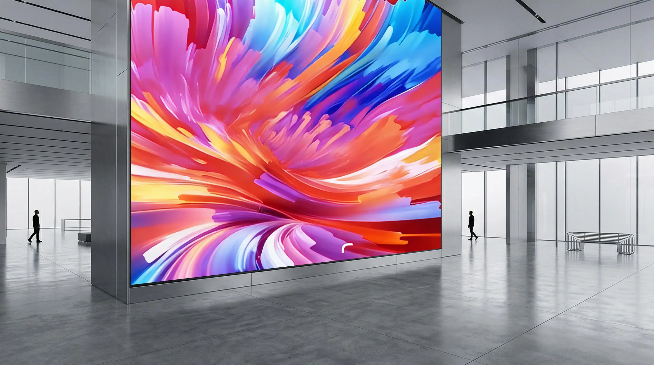 FS Plus indoor LED display integrated into a refined interior space with seamless visual surface