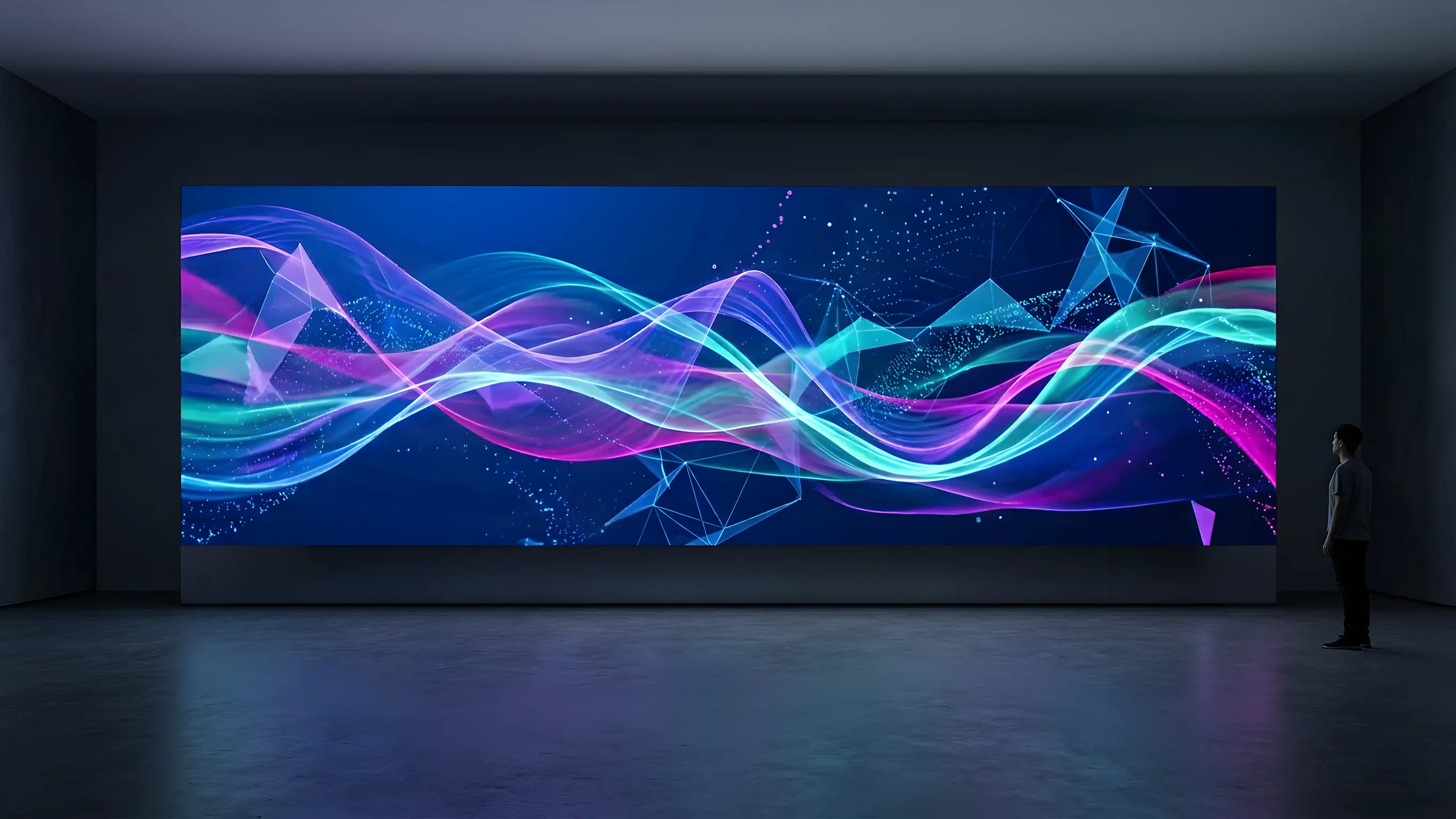 FS Plus LED panels with precise alignment creating a seamless and continuous display surface