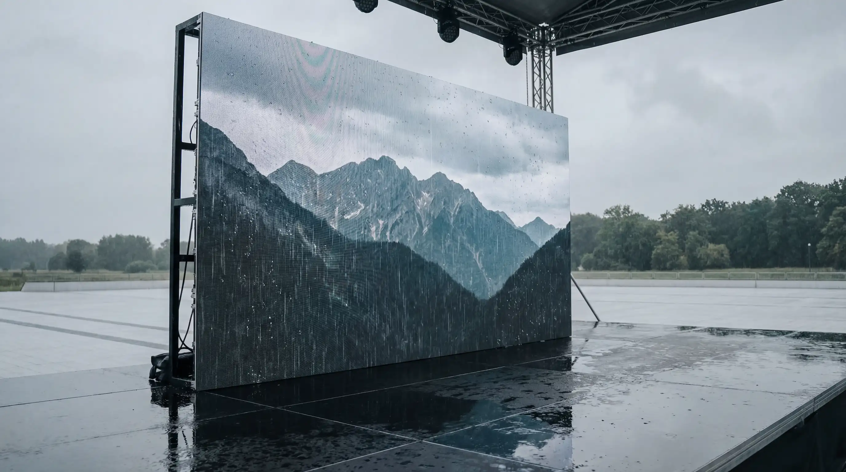 R5 Series LED Display - Ready for the outdoors with IP65 protection, rain or shine