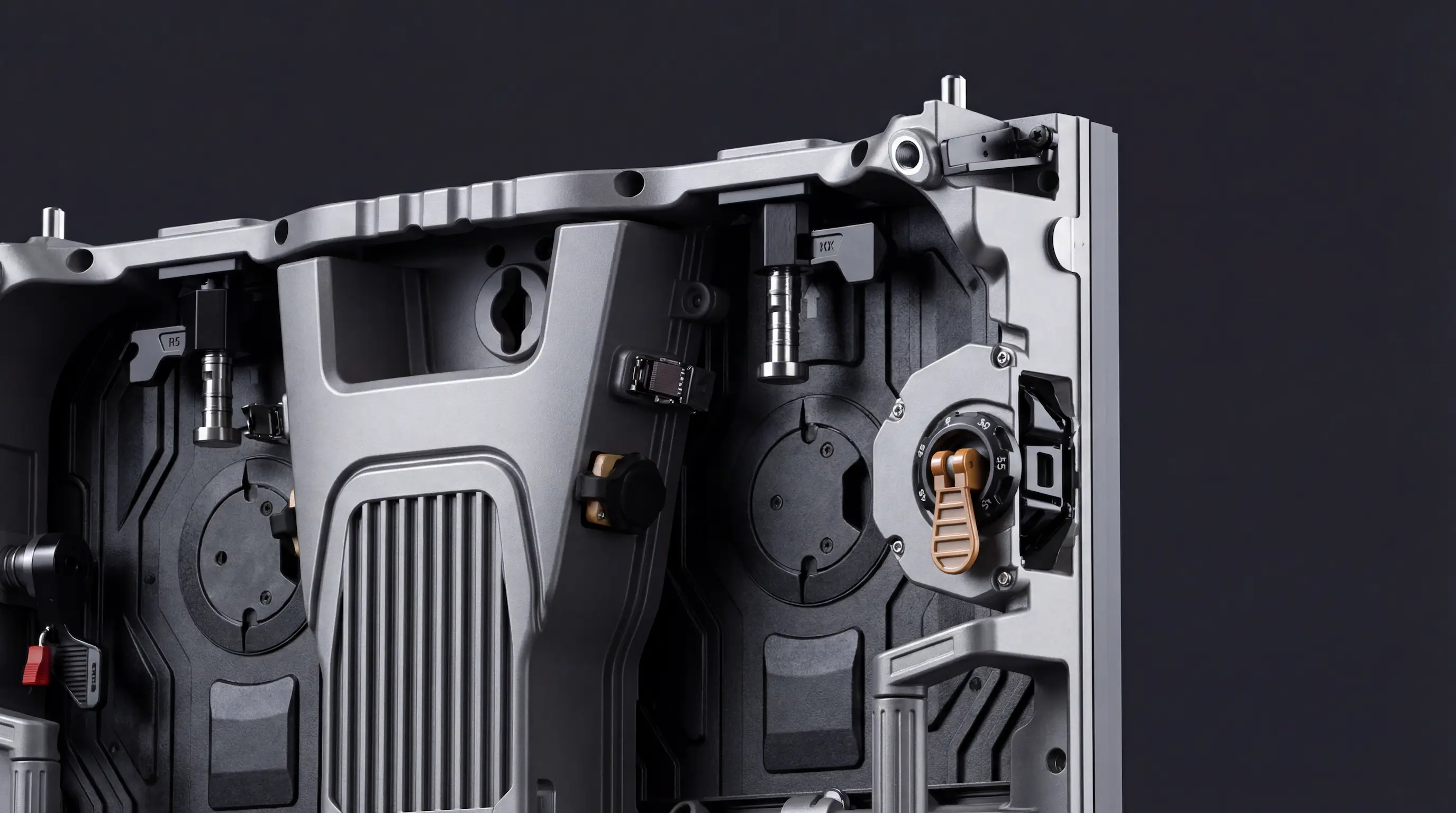 R5 Series Precision Locking System - Fast and secure assembly for Straight, curved and 90 degree configurations