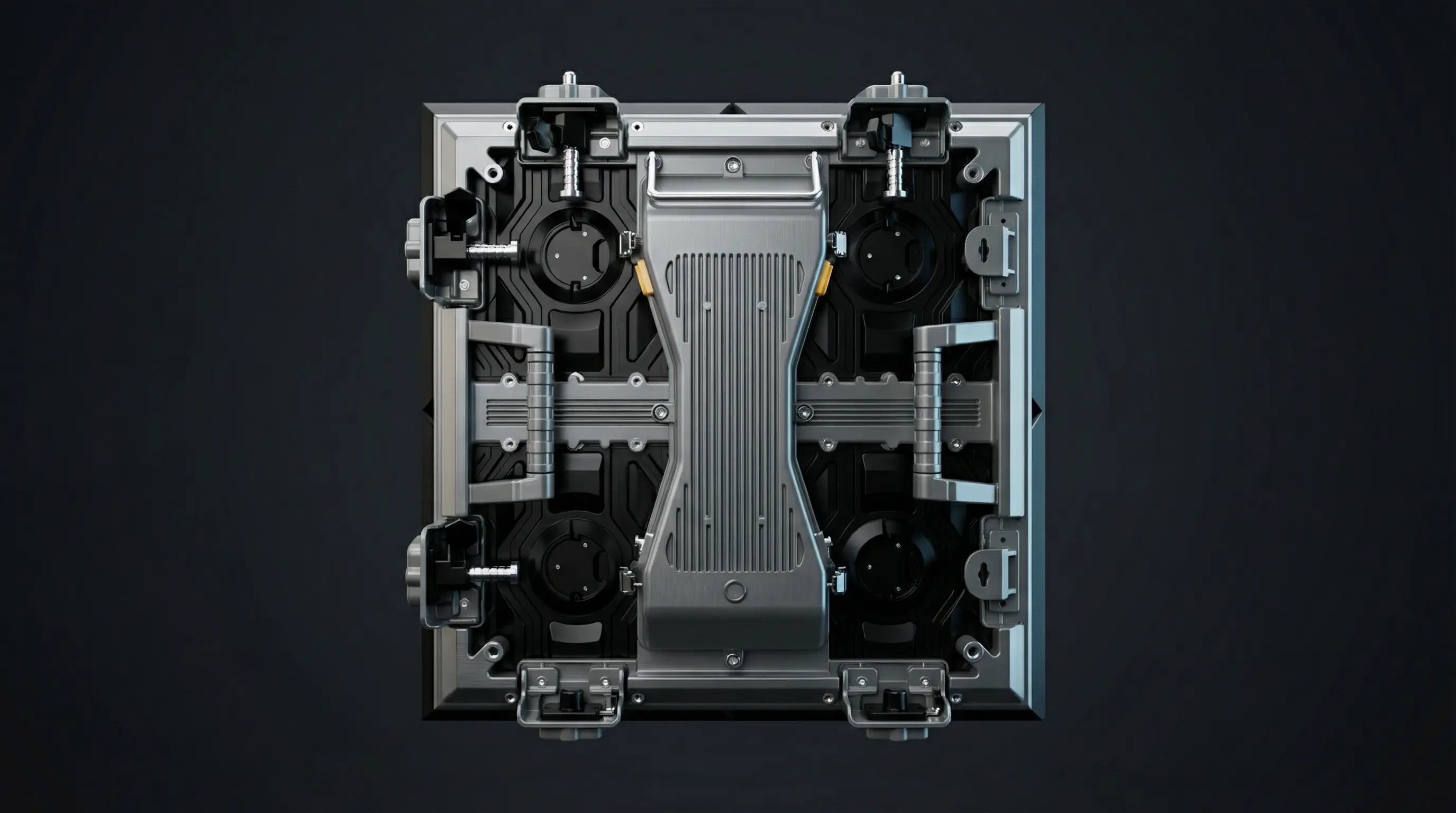 R5 Series True 90 Degree Corner LED Display - Pure geometry with clean edges, precise alignment and stable structure
