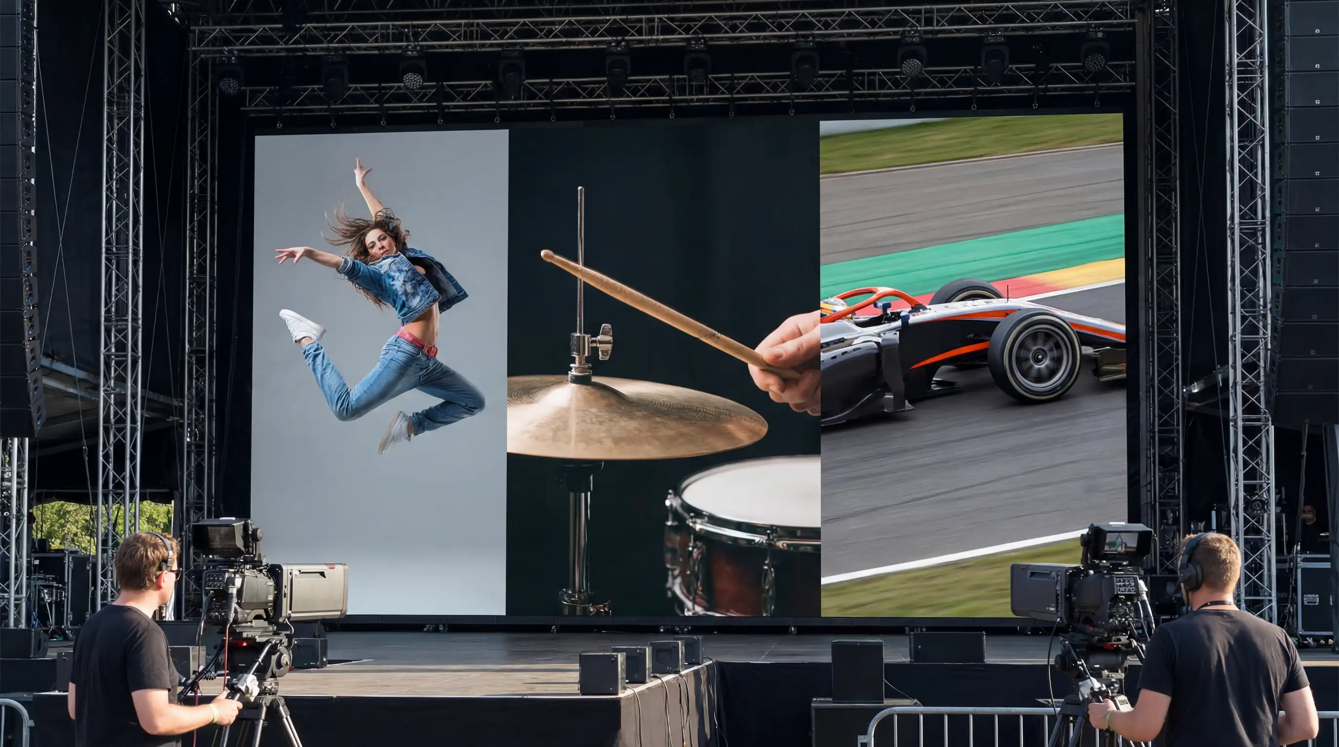 R5 Series LED Display - Smooth in every frame with high refresh rate and grayscale for professional live visuals